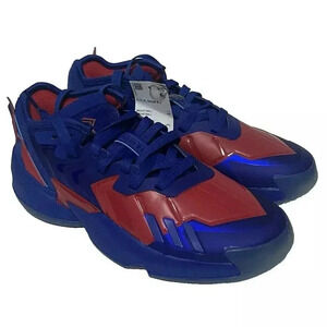 NEW Adidas D.O.N. Issue 4 J Basketball Shoes Youth US 6 - Blue / Red Spiderpunk